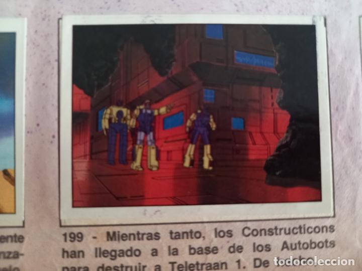 Coleccionismo cromos antiguos: transformers 1986 panini cromo recuperado 199 - Foto 1