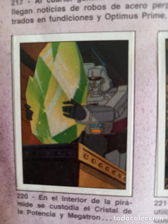 Coleccionismo cromos antiguos: transformers 1986 panini cromo recuperado 220 - Foto 1