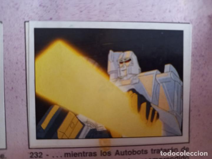 Coleccionismo cromos antiguos: transformers 1986 panini cromo recuperado 232 - Foto 1
