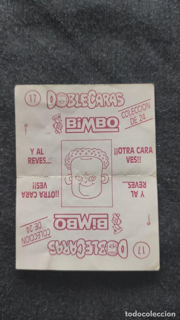 Coleccionismo cromos antiguos: Cromo Doblecaras Bimbo. 17 - Foto 2
