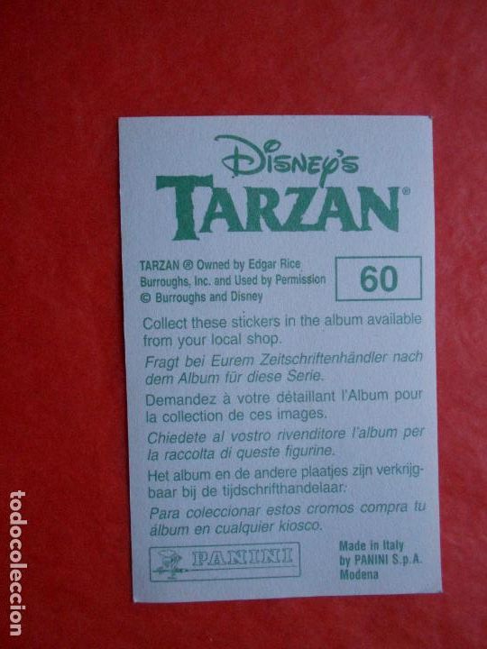 Coleccionismo cromos antiguos: CROMO DISNEYS TARZAN N&ordm; 60 - Foto 1