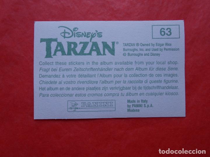 Coleccionismo cromos antiguos: CROMO DISNEYS TARZAN N&ordm; 63 - Foto 1