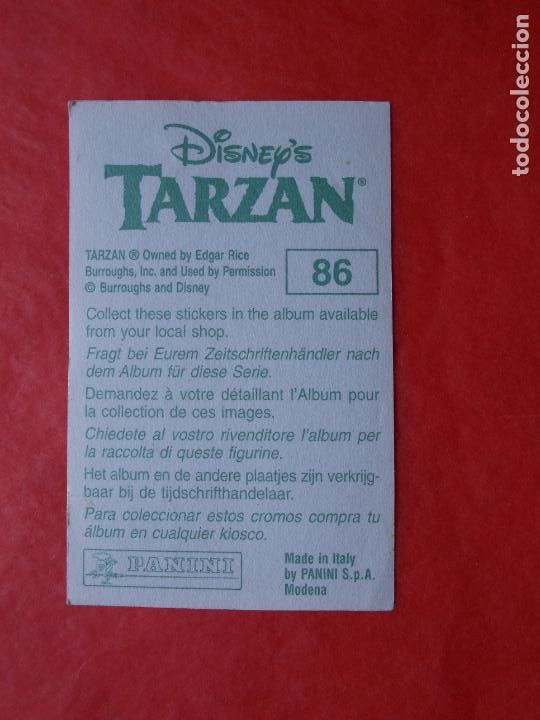 Coleccionismo cromos antiguos: CROMO DISNEYS TARZAN N&ordm; 86 - Foto 1