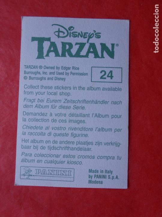 Coleccionismo cromos antiguos: CROMO DISNEYS TARZAN N&ordm; 24 - Foto 1