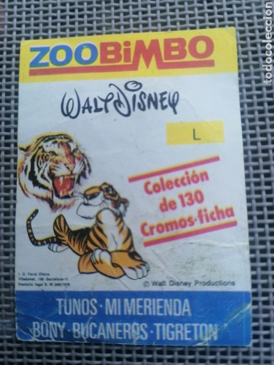 Coleccionismo cromos antiguos: CROMO ZOOBIMBO LETRA L - Foto 2