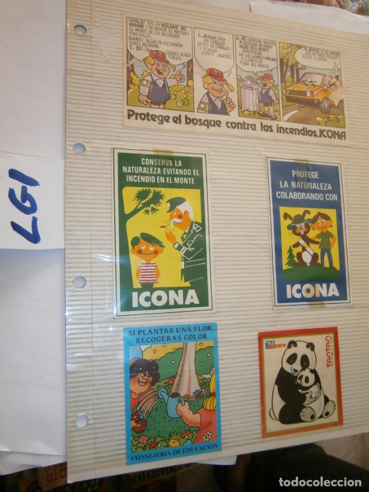 Collectable Antique Stickers: ANTIGUO LOTE CROMOS Y PEGATINAS ICONA Y MEDIOAMBIENTE