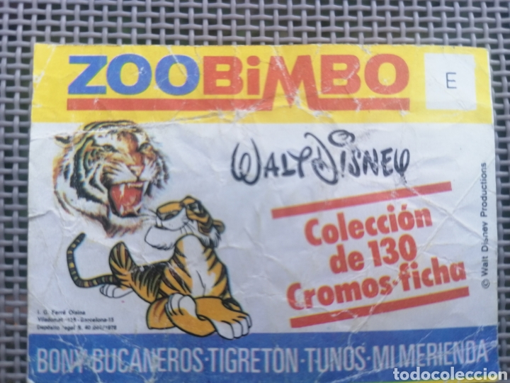 Coleccionismo cromos antiguos: CROMO ZOOBIMBO LETRA E - Foto 2