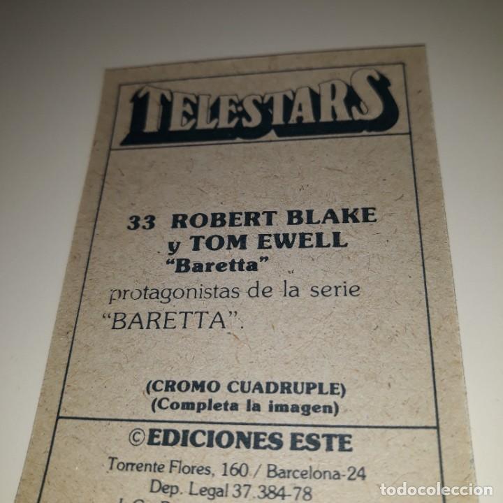 Coleccionismo cromos antiguos: TELESTARS CROMO N&ordm; 33 BARETTA - Foto 2