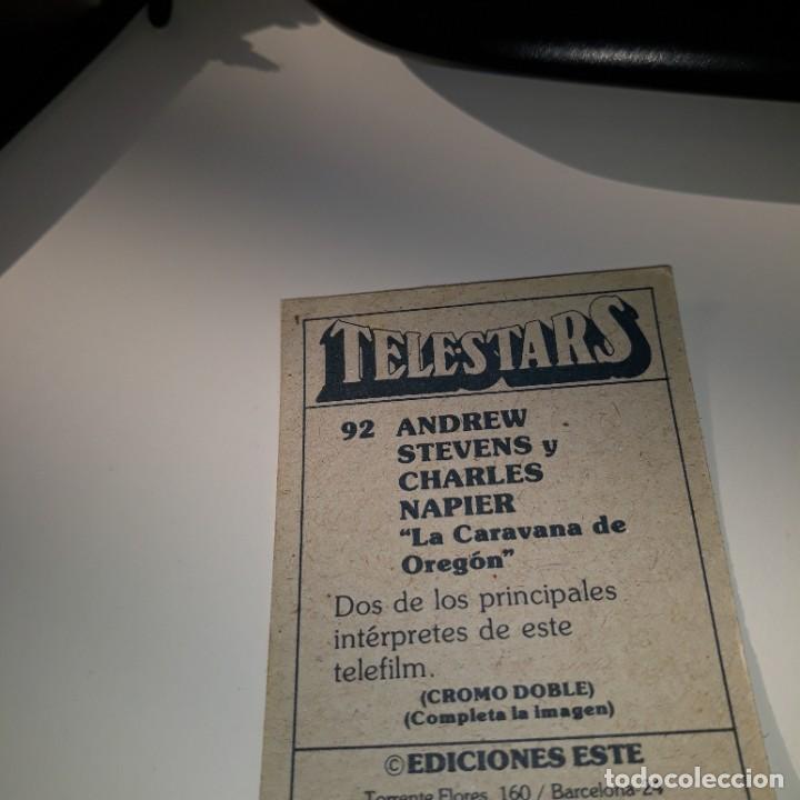 Coleccionismo cromos antiguos: TELESTARS CROMO 92 LA CARAVANA DE OREG&Oacute;N - Foto 2