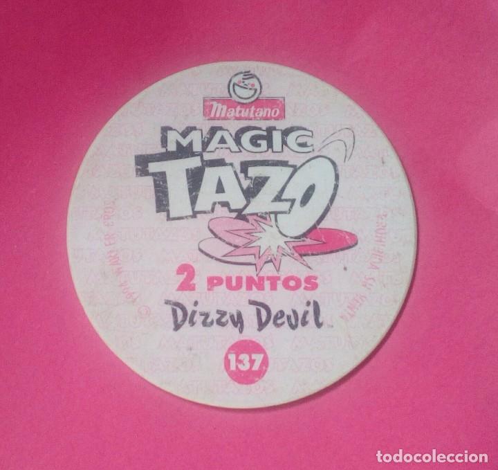 Coleccionismo cromos antiguos: MAGIC TAZO n&deg;137, Dizzy Devil - Matutano - Foto 2