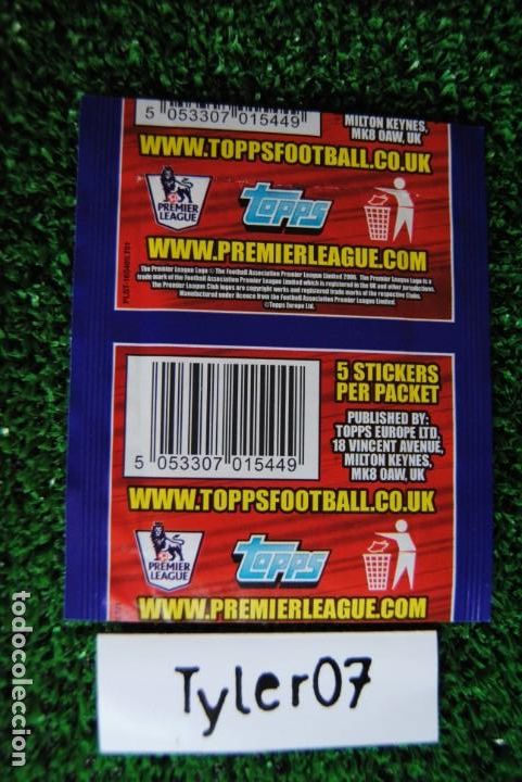 Coleccionismo cromos antiguos: Premier League 2016 Topps Sobre vac&iacute;o - Foto 2