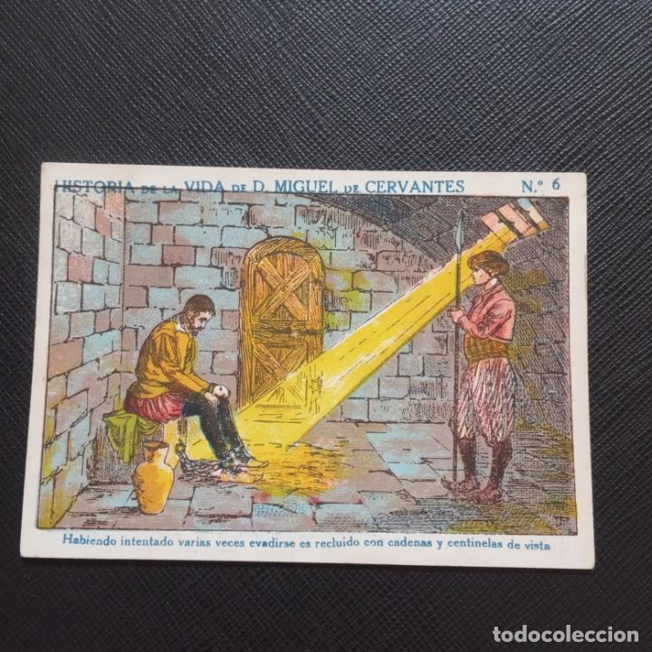 Colecionismo Cromos antigos: HISTORIA DE LA VIDA DE CERVANTES CROMO CHOCOLATES - CC4 - SB2 - 6