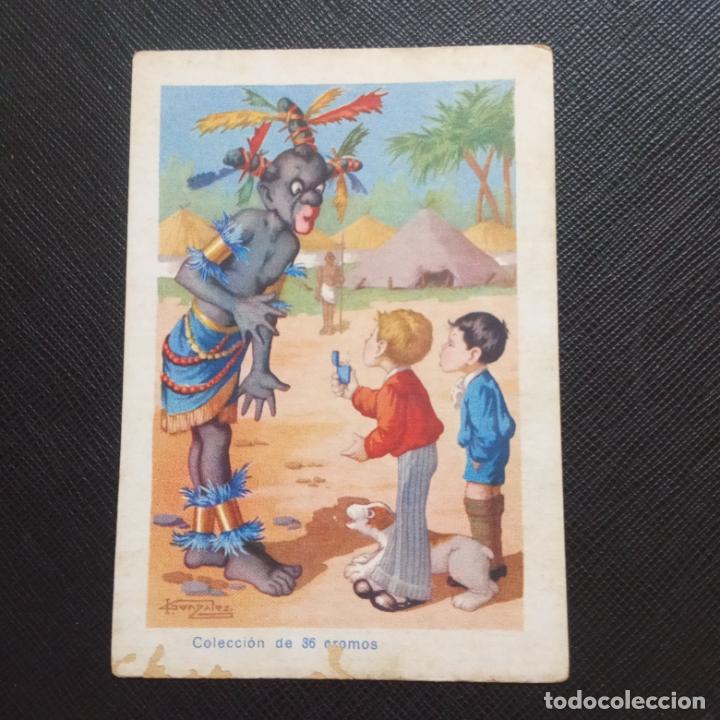 Sammeln alte Sammelbilder: AVENTURAS EXTRAORDINARIAS DE CA&Ntilde;ETE CLORATO Y SU FIEL PUM CHOCOLATES AMATLLER - CC4 - SB4 - 22