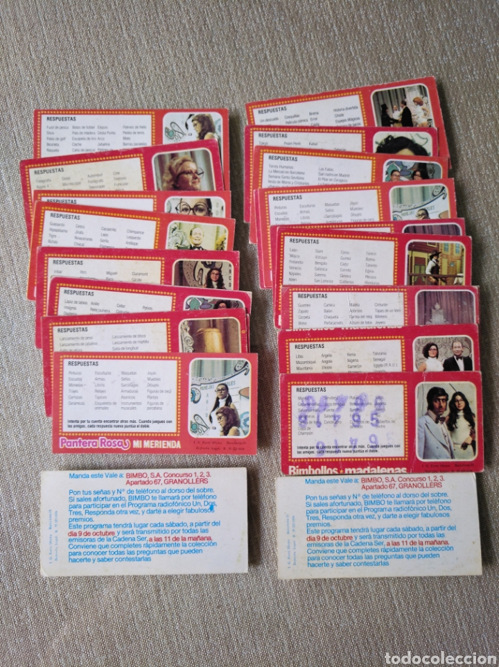 Coleccionismo cromos antiguos: CROMOS TARJETAS DEL UN DOS TRES. BIMBO - Foto 2