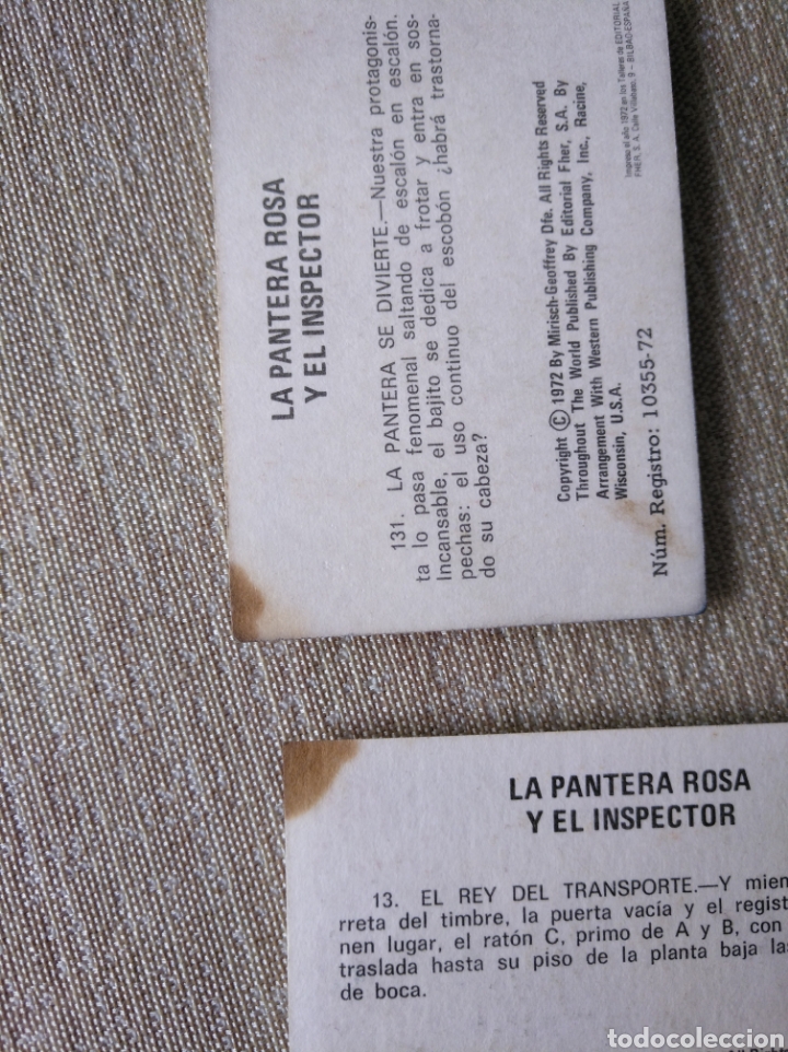 Coleccionismo cromos antiguos: CROMOS LA PANTERA ROSA Y EL INSPECTOR. 1972 - Foto 3