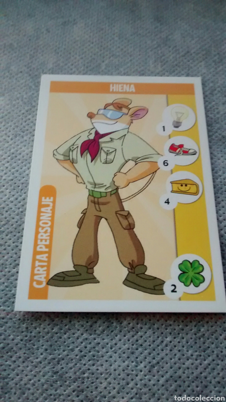 Coleccionismo cromos antiguos: GERONIMO STILTON. MISION SUPERRATONICA: HIENA - Foto 1