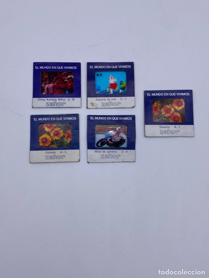 Coleccionismo Cromos antiguos: Diapositivas Zahor cromos coleccionables El mundo en el que vivimos