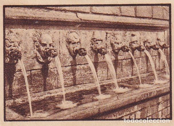 Coleccionismo Cromos antiguos: 2&ordm; Album Gallina Blanca / Serie 4 Pozos y fuentes - N&uacute;mero 5 Sta. Coloma de Queralt - Fuente Vieja..