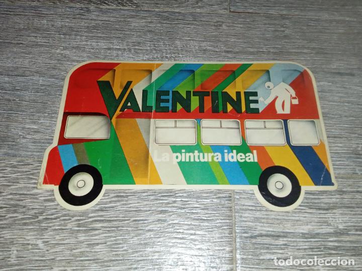 Collectable Antique Stickers: PEGATINA ADHESIVO VALENTINE LA PINTURA IDEAL AUTOBUS DE DOS PISOS