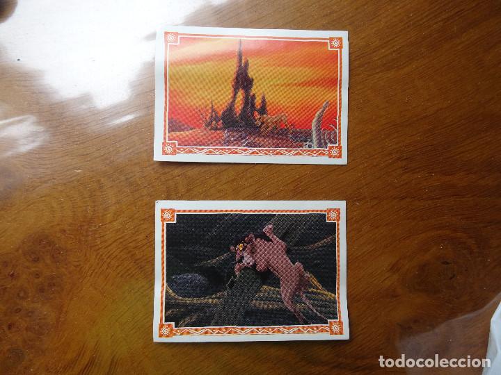 Coleccionismo cromos antiguos: Cromos Rey Leon Panini numeros 48 y 135 - Foto 1