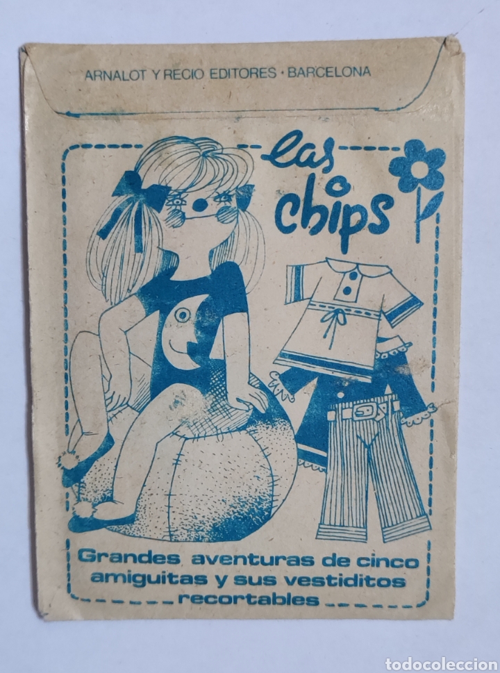 Coleccionismo cromos antiguos: Sobre de cromos sin abrir LAS CHIPS - Foto 2