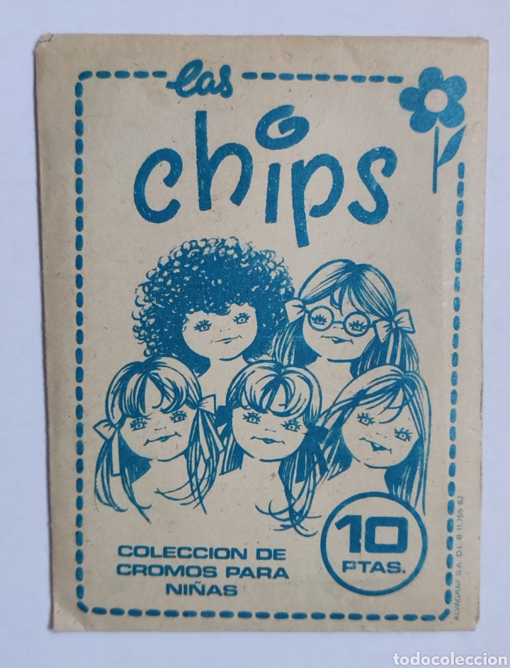 Coleccionismo cromos antiguos: Sobre de cromos sin abrir LAS CHIPS - Foto 1