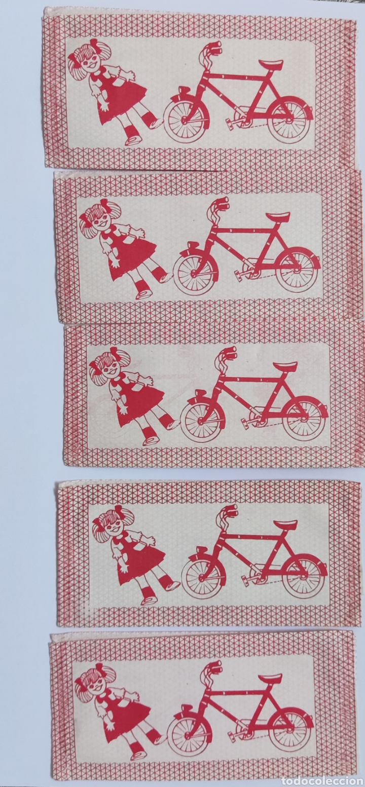 Coleccionismo cromos antiguos: LOTE de 5 Sobres PREMIO T&Oacute;MBOLA LA BRUJA