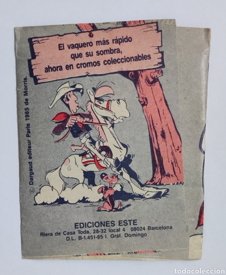 Coleccionismo cromos antiguos: Sobre de cromos sin abrir LUCKY LUKE - Foto 2