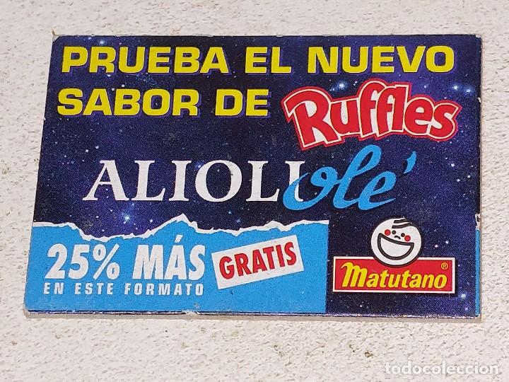 Coleccionismo Cromos antiguos: ANTIGUO CROMO TRILOGIA STAR WARS TARJETA PUBLICITARIA DE RUFFLES MATUTANO SABOR ALIOLI A&Ntilde;OS 90