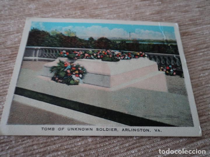 Collezionismo Figurine antiche: cromo tomb of unknown soldier, arlington, 9,5 x 7 cm
