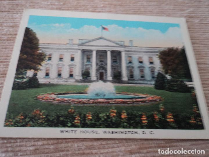 Collezionismo Figurine antiche: cromo white house, washington d.c., 9,5 x 7 cm