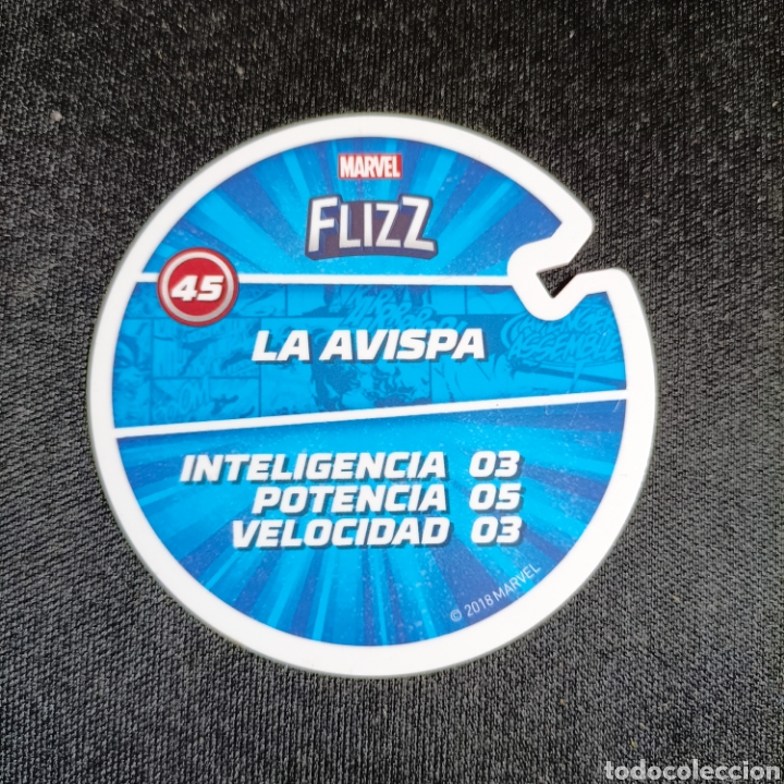Coleccionismo cromos antiguos: (PDX.1) TAZO FLIZZ. MARVEL. N&deg;45 LA AVISPA - Foto 2