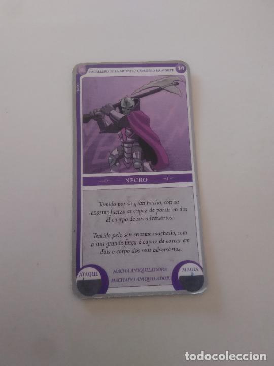 Coleccionismo Cromos antiguos: N&ordm; 14 CABALLERO DE LA MUERTE NECRO - CROMO CARTA CARD MIGHT & MAGIC CLASH OF HEROES UBISOFT A&Ntilde;O 2010