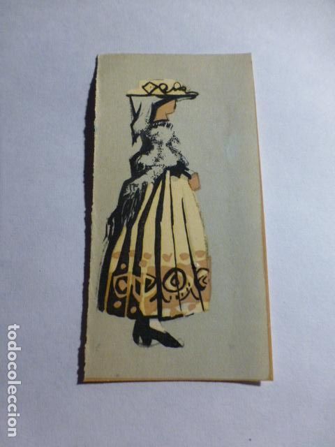 Coleccionismo Cromos antiguos: AVILA MUJER EN TRAJE TIPICO ANTIGUO CROMO