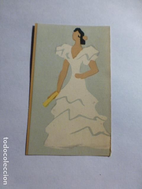 Coleccionismo Cromos antiguos: SEVILLA MUJER EN TRAJE TIPICO ANTIGUO CROMO