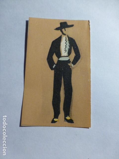 Coleccionismo Cromos antiguos: ANDALUCIA HOMBRE EN TRAJE TIPICO ANTIGUO CROMO