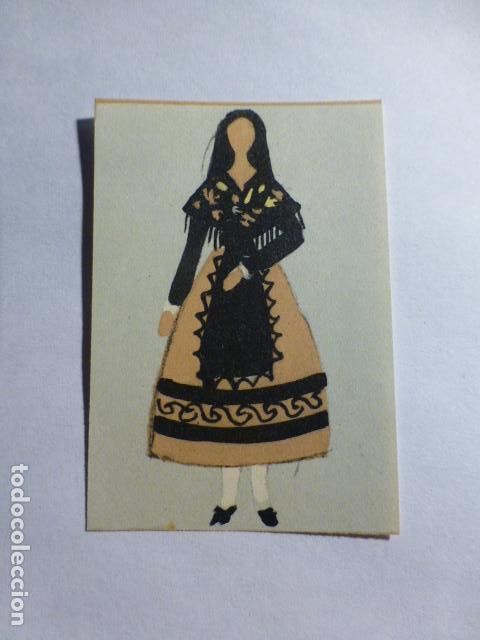 Coleccionismo Cromos antiguos: ZAMORA MUJER EN TRAJE TIPICO ANTIGUO CROMO