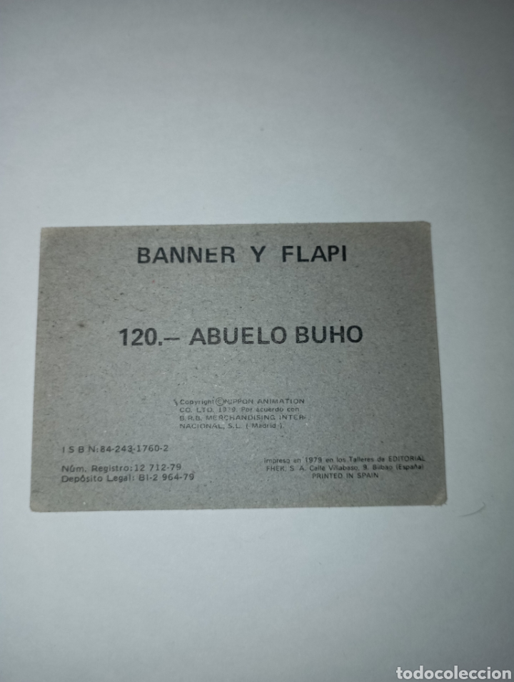 Coleccionismo cromos antiguos: BANNER Y FLAPI CROMO NUM 120 A&Ntilde;O 1979 BRB - Foto 2