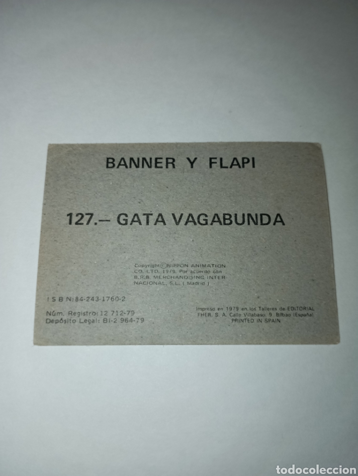 Coleccionismo cromos antiguos: BANNER Y FLAPI CROMO NUM 127 A&Ntilde;O 1979 BRB - Foto 2
