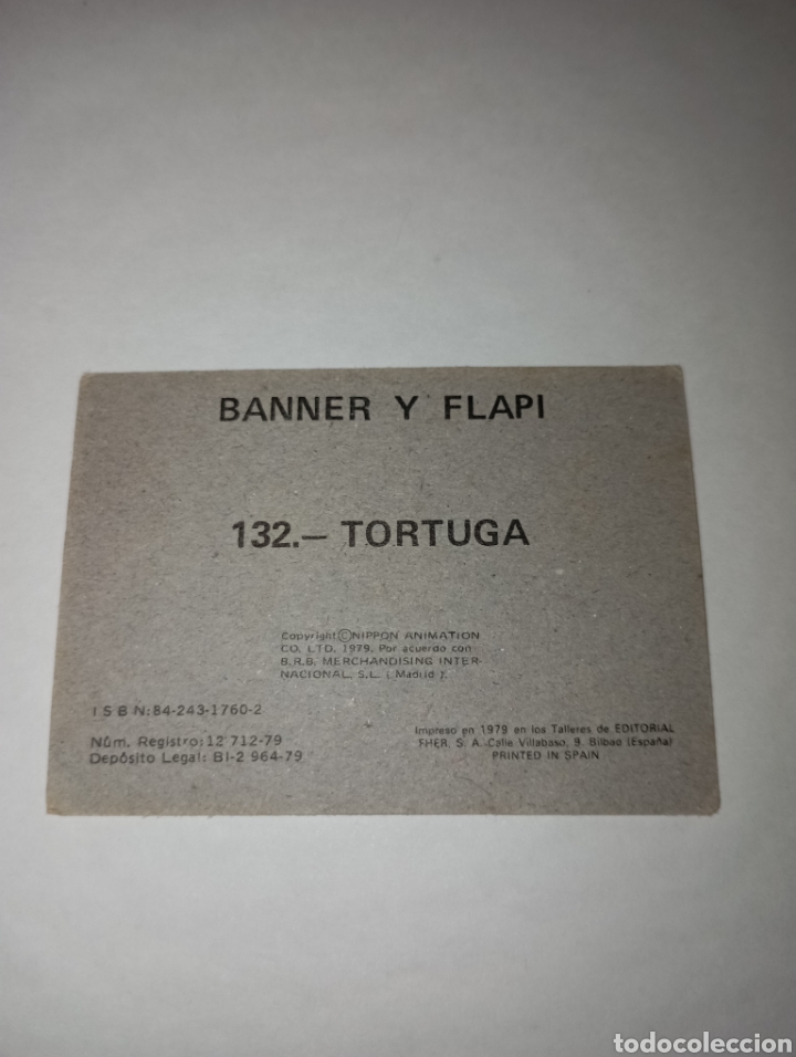 Coleccionismo cromos antiguos: BANNER Y FLAPI CROMO NUM 132 A&Ntilde;O 1979 BRB - Foto 2