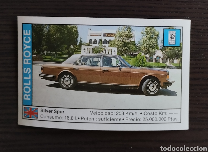 Coleccionismo cromos antiguos: Rolls Royce Silver Spur. N&ordm; 148 Coches 89. Cusco - Foto 1