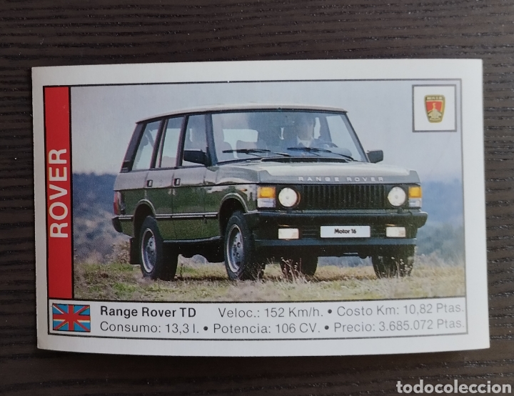 Coleccionismo cromos antiguos: Range Rover TD. N&ordm; 151 Coches 89. Cusco - Foto 1
