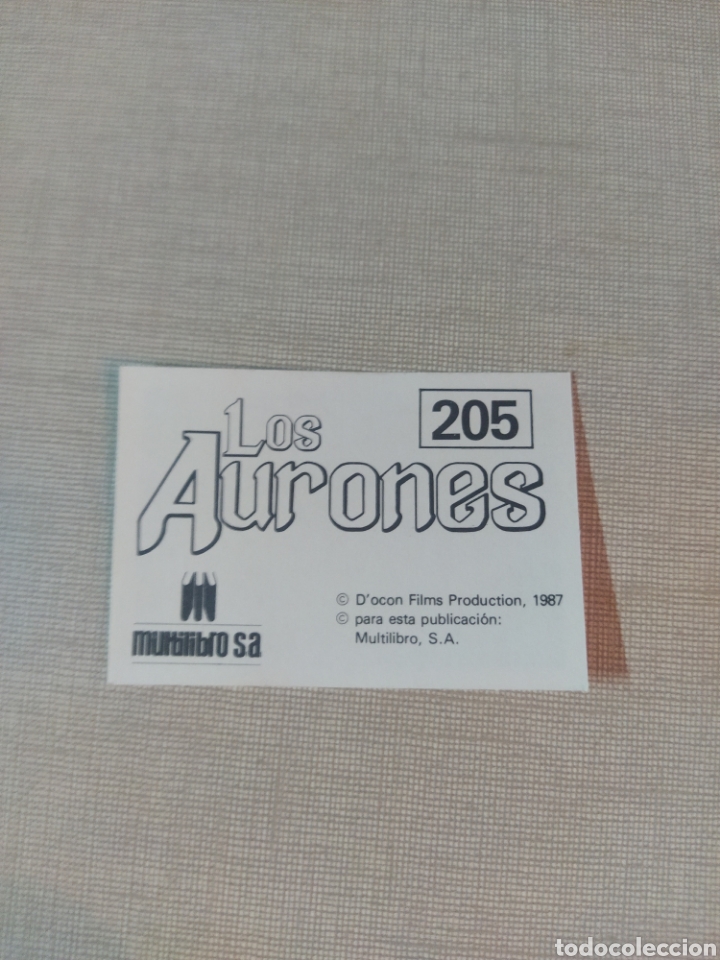 Coleccionismo cromos antiguos: Cromo los aurones multilibro N&deg;205 - Foto 2