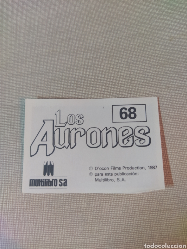 Coleccionismo cromos antiguos: Cromo los aurones multilibro N&deg;68 - Foto 2