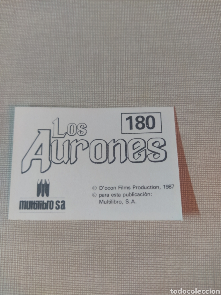 Coleccionismo cromos antiguos: Cromo los aurones multilibro N&deg;180 - Foto 2