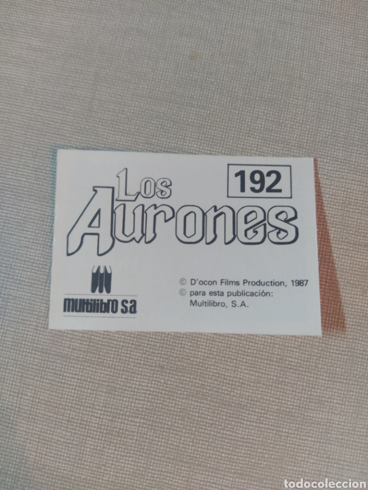 Coleccionismo cromos antiguos: Cromo los aurones multilibro N&deg;192 - Foto 2