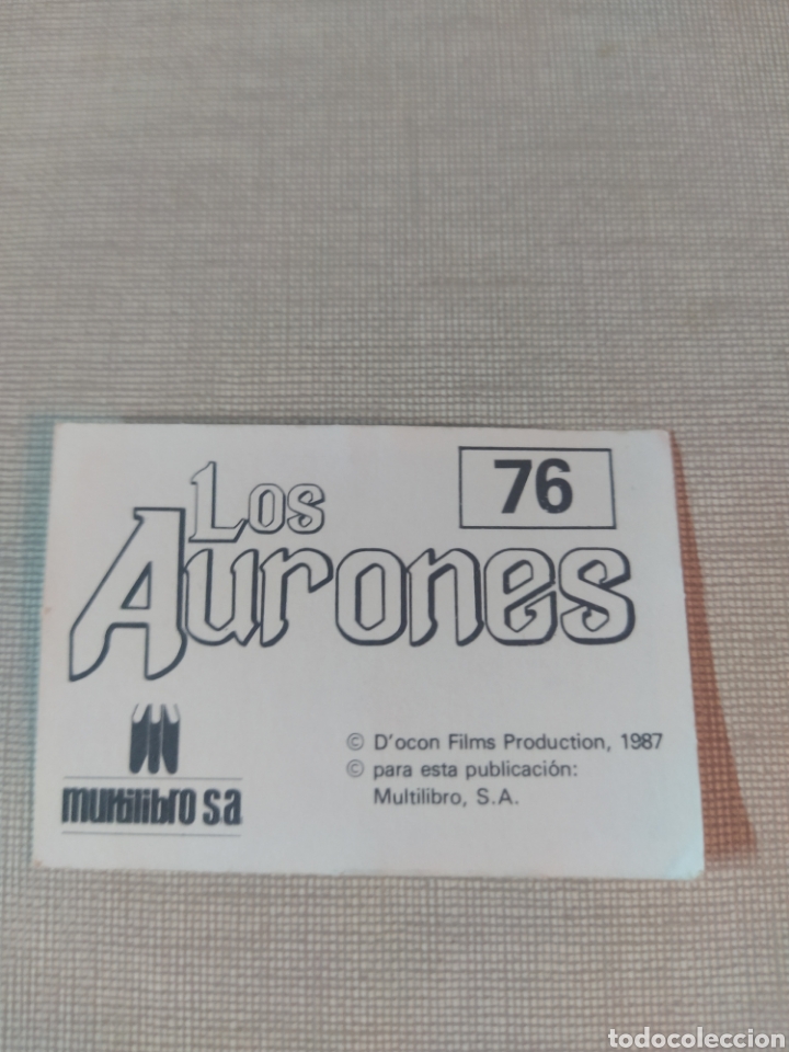 Coleccionismo cromos antiguos: Cromo los aurones multilibro N&deg;76 - Foto 2