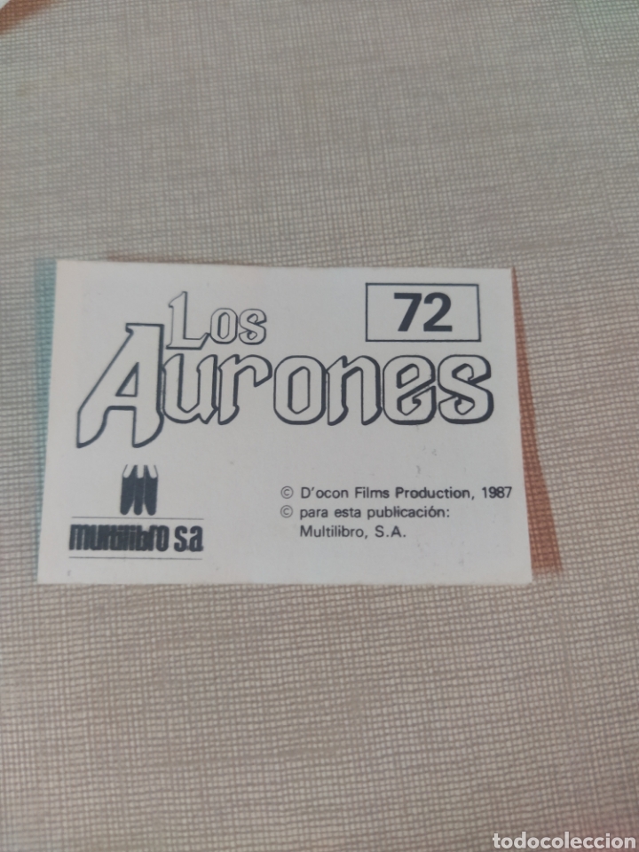 Coleccionismo cromos antiguos: Cromo los aurones multilibro N&deg;72 - Foto 2
