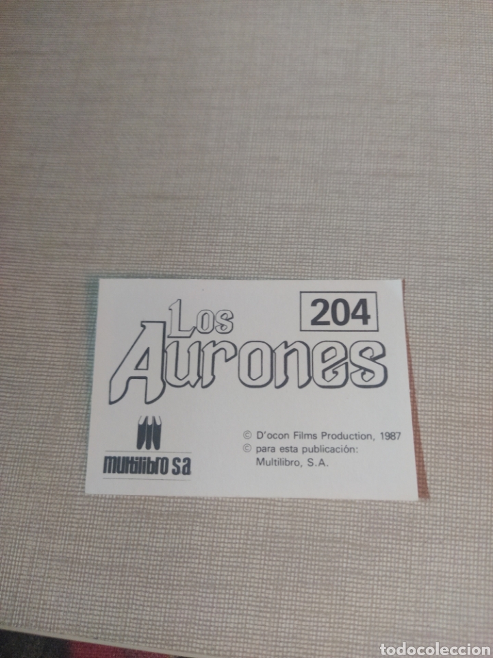 Coleccionismo cromos antiguos: Cromo los aurones multilibro N&deg;204 - Foto 2