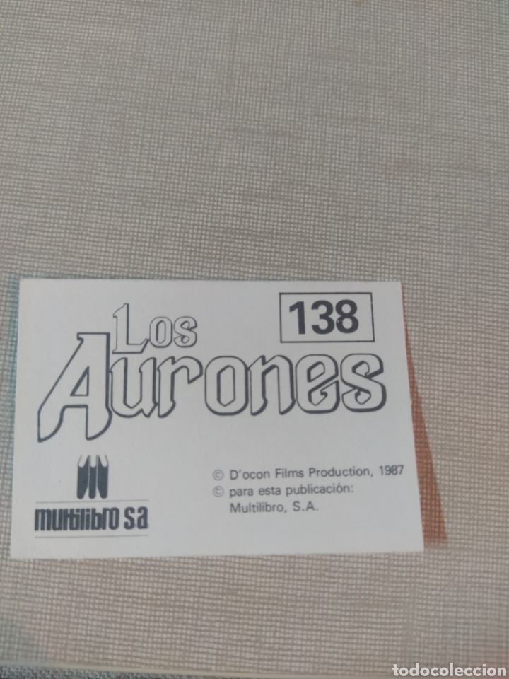 Coleccionismo cromos antiguos: Cromo los aurones multilibro N&deg;138 - Foto 2